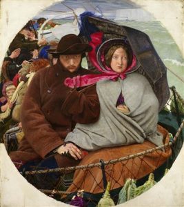 Illustration of Victorian Immigrants on a boat