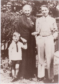 Old Photo of man woman and child
