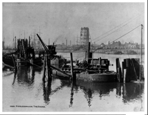 Old Illustration of Middlesborough Docks