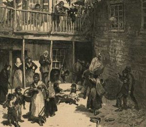Illustratiion of a New York Slum