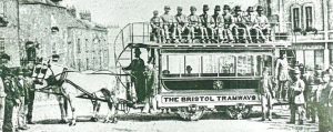Old Photo of Horse Driven Tram