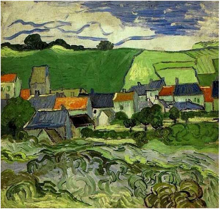 View of Auvers by Van Gogh