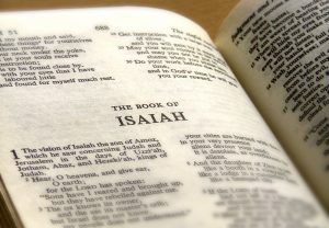 Image of Chapter of Isiah from Yhe Bible