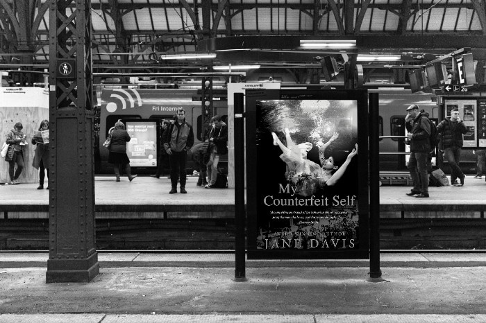 Image of Jane Davis Poster at railway station