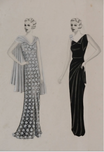 Image of 1930s fashion illustration