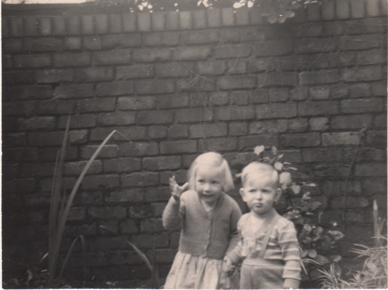 Image of Clare and her brother growing up in Liverpool