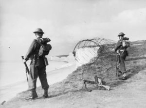 image of soldiers operating Bren gun Eastbourne, Sussex