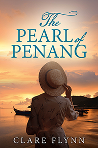 Image of the front cover of the novel 'The Pearl of Penang' by Clare Flynn