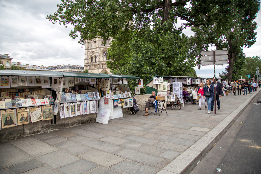 Painting Stalls at River Seine
